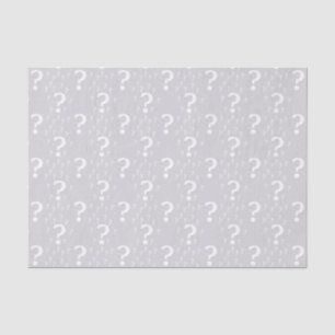 Papier Mousseline Puzzle d'énigme de point d'interrogation de
