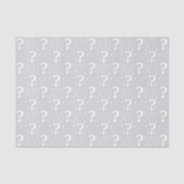 Papier Mousseline Puzzle d'énigme de point d'interrogation de (Recto)