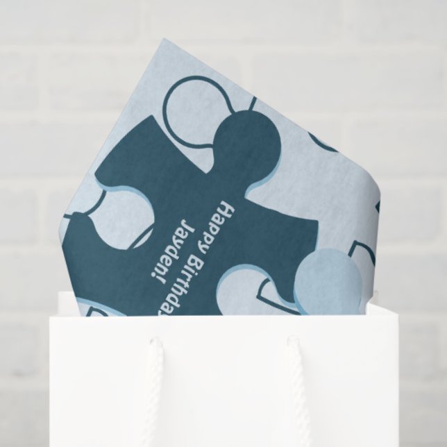 Papier Mousseline Puzzle Enfant Joyeux Anniversaire Image Personnali (Sac cadeau)