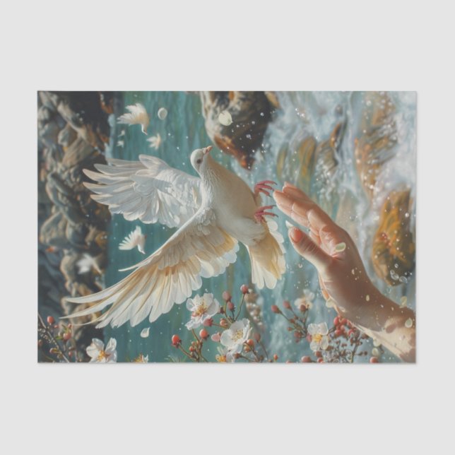 Papier Mousseline Quand les colombes volent8 (Recto)