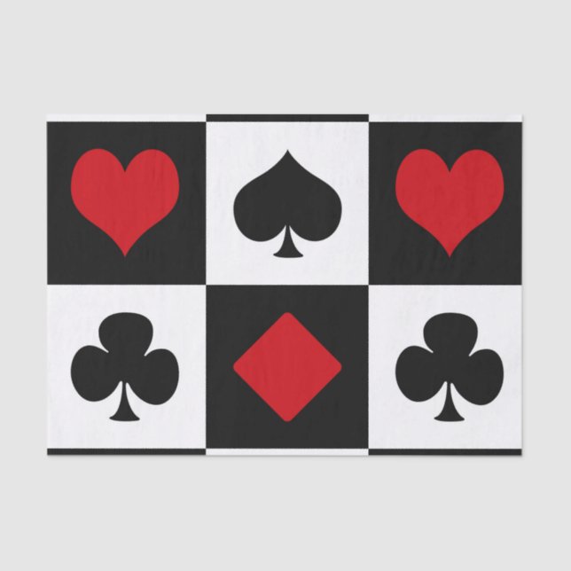 Papier Mousseline Quatre combinaisons de cartes (Recto)