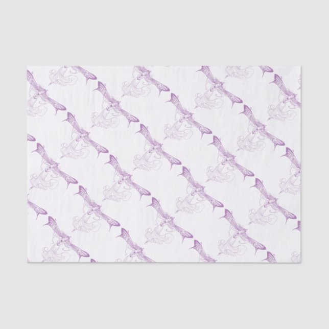 Papier Mousseline Queen Mab Fairy, Sweet sixteen en violet (Recto)