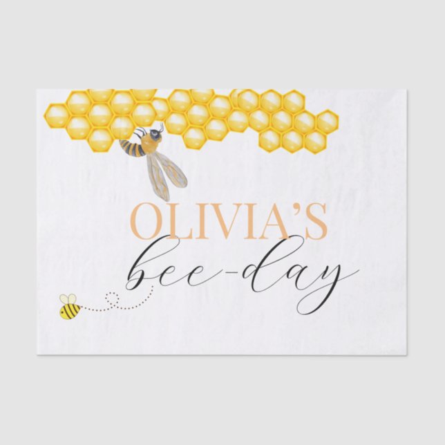 Papier Mousseline Quel que soit l'âge, le thème de l'abeille (Recto)