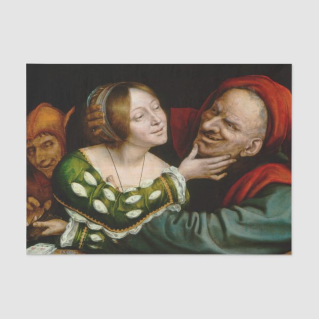 Papier Mousseline Quentin Matsys - Amateurs jumelés (Recto)