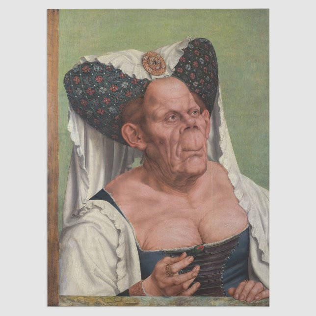 Papier Mousseline Quentin Matsys - Une Vieille Femme Grotesque (Créateur téléchargé)