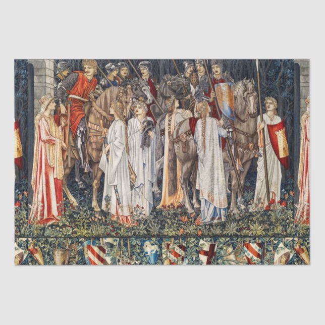 Papier Mousseline Quête pour le Saint Graal, Armement, Départ des Ch (Recto)