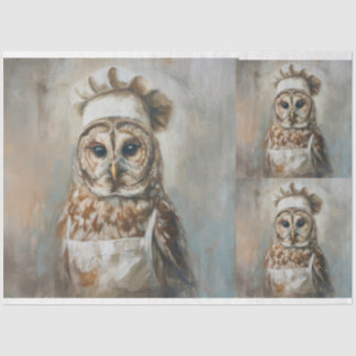 Papier Mousseline Qui Cuisine Pour Vous Chouette X3 Découpage