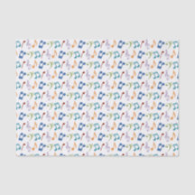 Rainbow Music Notes Tissue Paper