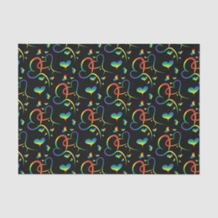 Papier Mousseline Rainbow Pride Valentine Tissue Paper