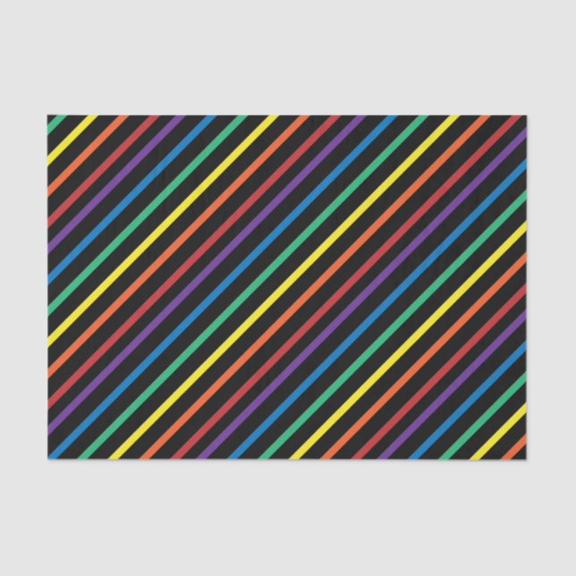 Papier Mousseline Rainbow Pride Valentine Tissue Paper (Recto)