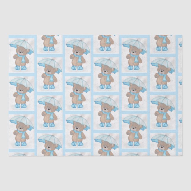 Papier Mousseline Rainy Daze Teddy Bear (Recto)