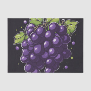 Papier Mousseline Raisin simple avec Feuilles