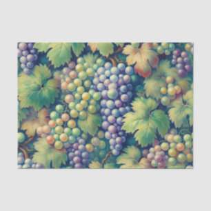 Papier Mousseline Raisins colorés sur la page de découpage Motif de