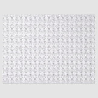 Papier Mousseline "Rangées de moutons fantaisistes" Papier de tissus