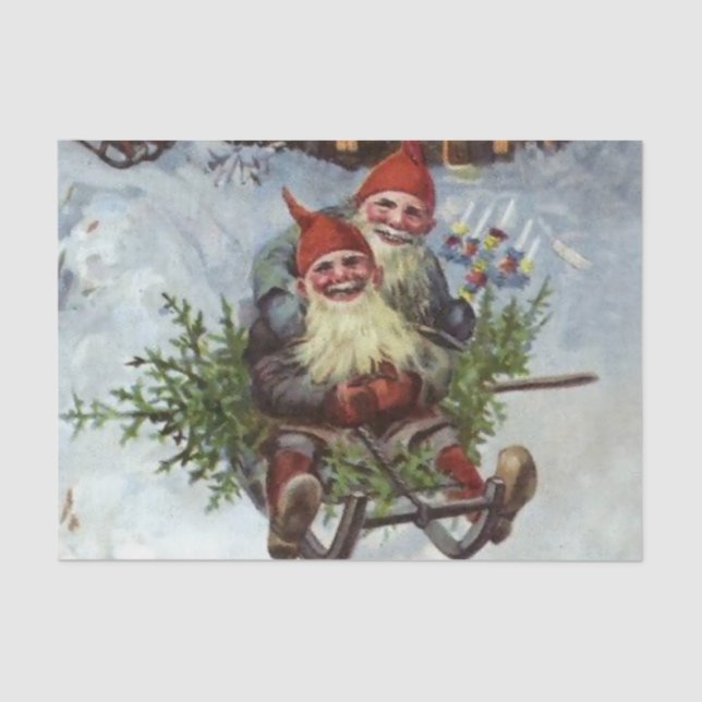 Papier Mousseline "Rassembler des boughs de pin" par Jenny Nystrom (Recto)