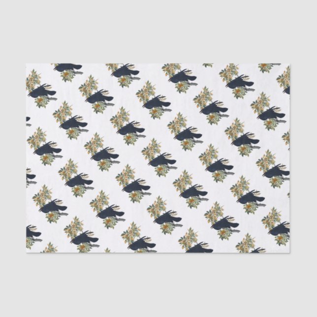 Papier Mousseline Raven Bird (Recto)