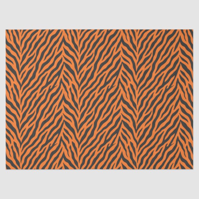Papier Mousseline Rayure de tigre (Recto)