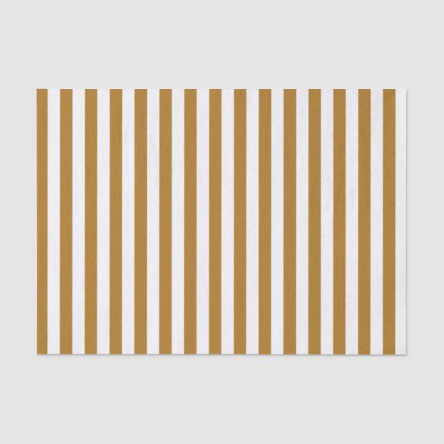 Papier Mousseline Rayures blanches et or mat (Recto)
