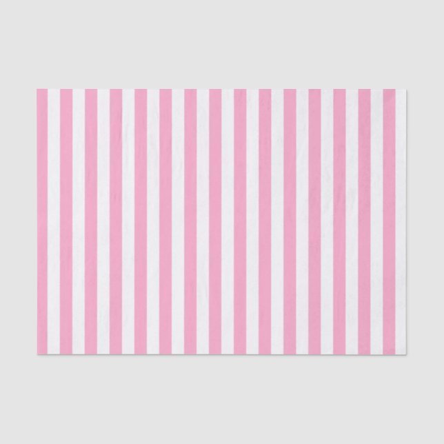 Papier Mousseline Rayures blanches et rose carné (Recto)