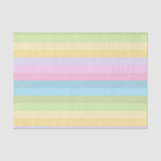 PAPIER MOUSSELINE RAYURES BLEU PASTEL VERT JAUNE ROSE VIOLET