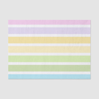 PAPIER MOUSSELINE RAYURES BLEU PASTEL VERT JAUNE ROSE VIOLET