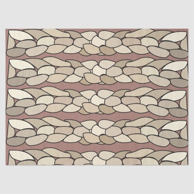 Papier Mousseline Rayures de corde modernes (Recto)
