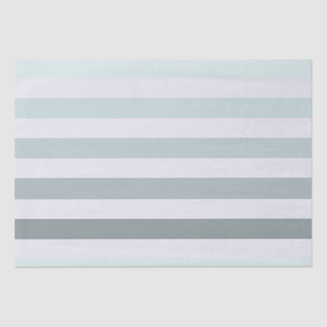 Papier Mousseline Rayures de Menthe Ombré (Recto)