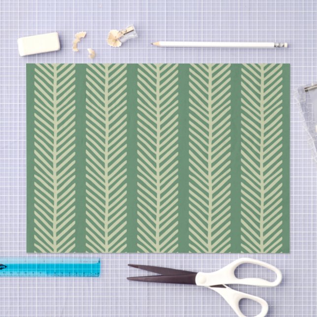 Papier Mousseline Rayures de palmier tropical (Artisanat)