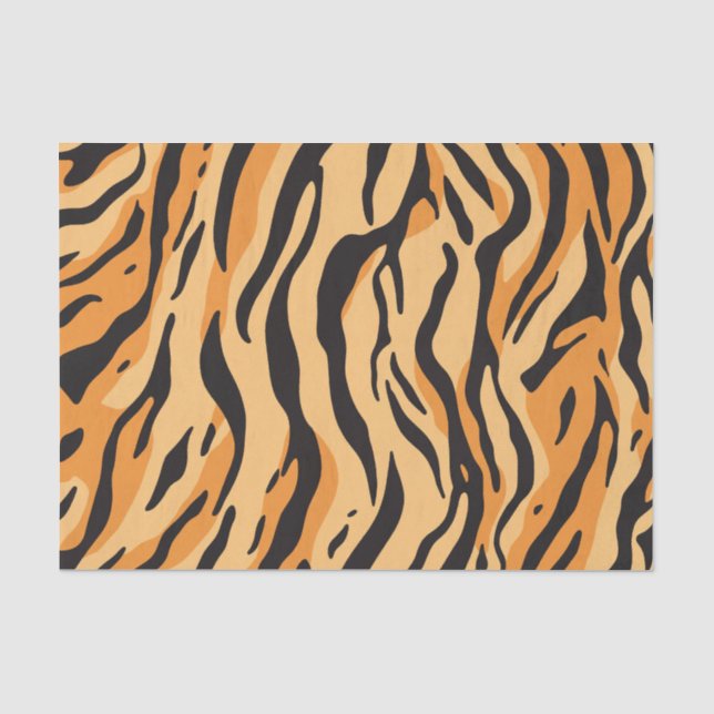 Papier Mousseline Rayures de tigre (Recto)