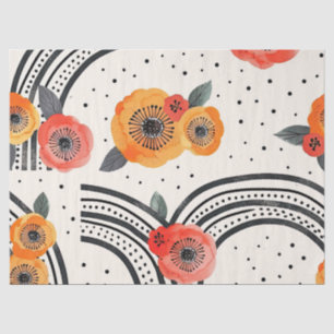 Papier Mousseline Rayures de tranche de citron bold (9)