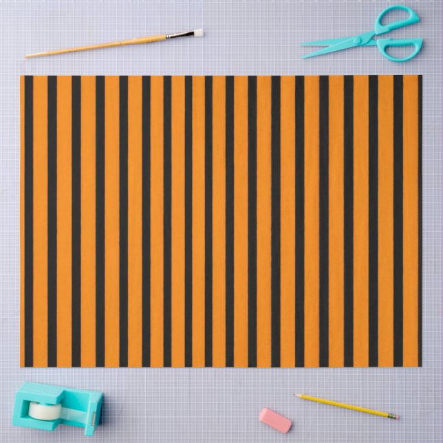 Papier Mousseline Rayures d'Halloween (Artisanat)