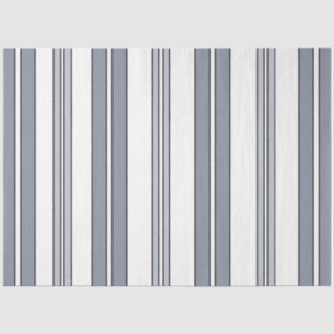 Papier Mousseline Rayures grises