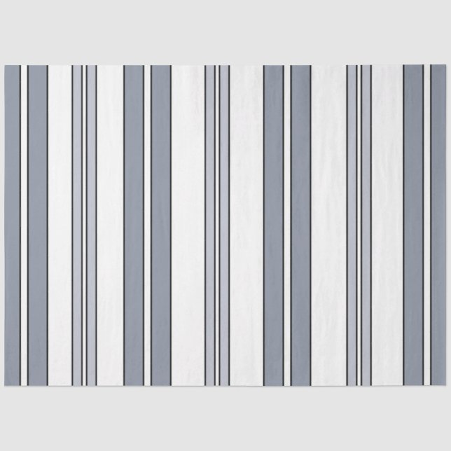 Papier Mousseline Rayures grises (Recto)