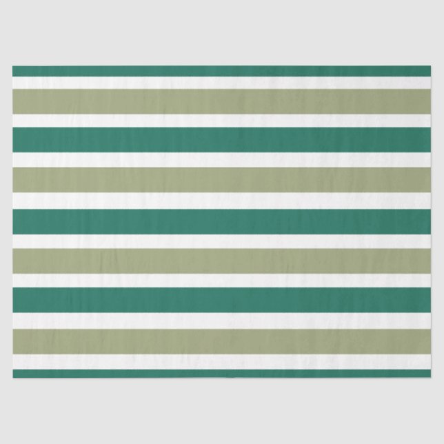 Papier Mousseline Rayures grises vertes (Recto)