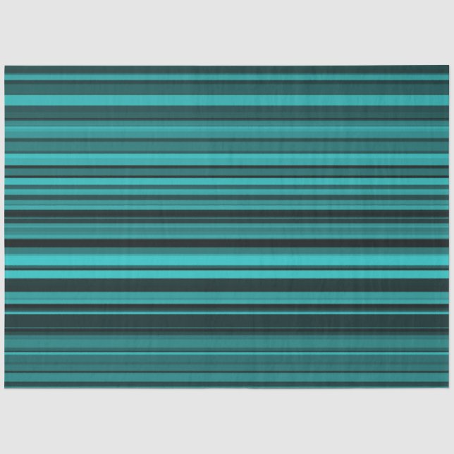 Papier Mousseline Rayures Noir Sarcelle (Recto)