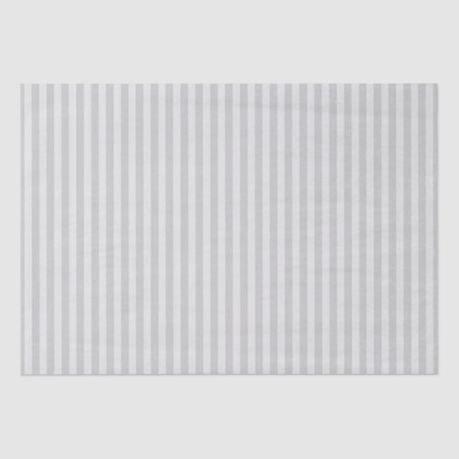 Papier Mousseline Rayures Nuances de Gris  (Recto)