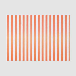 Papier Mousseline Rayures oranges et blanches lumineuses