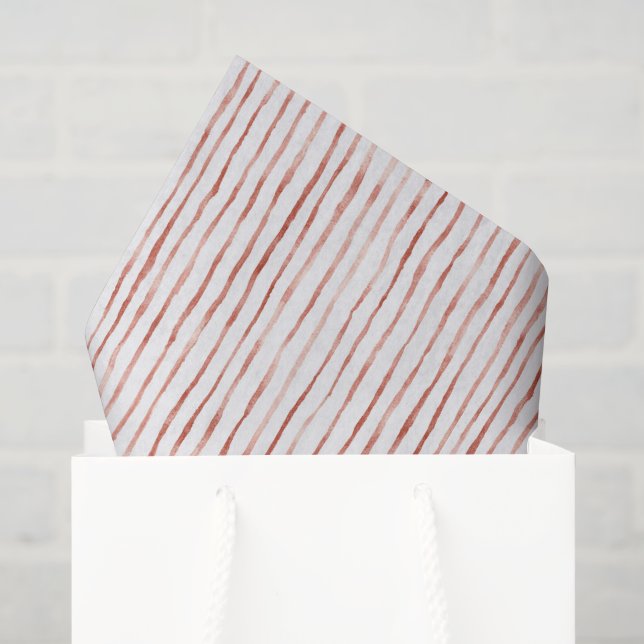 Papier Mousseline Rayures Rouges Anniversaire (Sac cadeau)