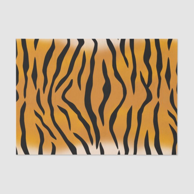Papier Mousseline Rayures sauvages de tigre de chose (Recto)