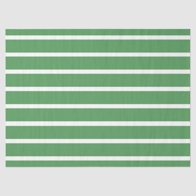 Papier Mousseline Rayures Vertes (Recto)