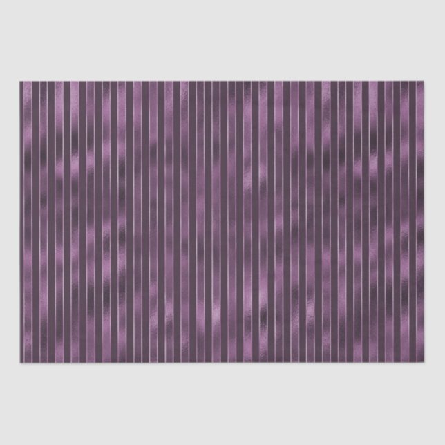 Papier Mousseline Rayures violettes (Recto)