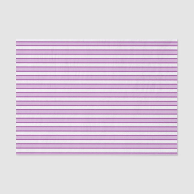 Papier Mousseline Rayures violettes, blanches et pourpres (Recto)
