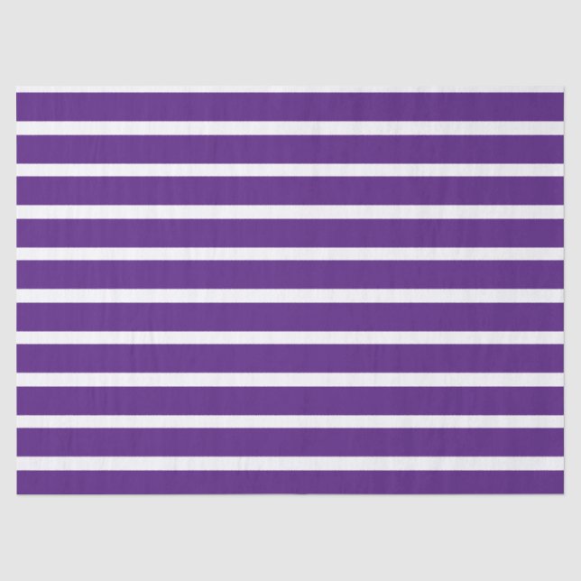 Papier Mousseline rayures violettes et blanches (Recto)