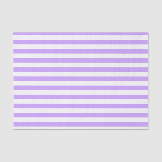 Papier Mousseline Rayures violettes et blanches claires (Recto)