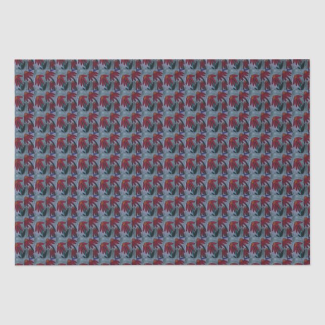 Papier Mousseline Red Daisy (Recto)