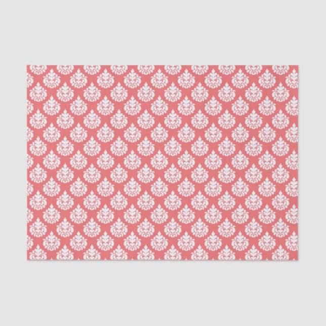 Papier Mousseline Red Drops Abstrait Motif Tissue Paper (Recto)