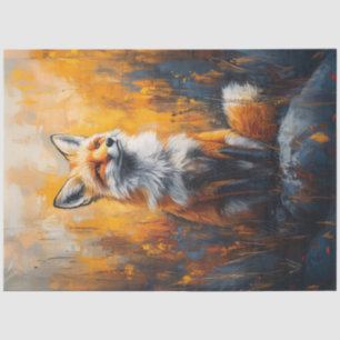 Papier Mousseline Red Fox Bold peinture numérique Découpage