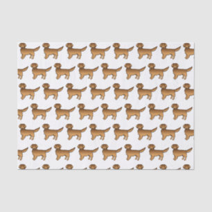 Papier Mousseline Red Golden Retriever mignon Motif de dessin de chi