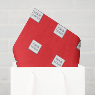 Papier Mousseline Red Logo Promotional Business Packaging