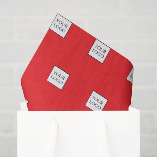 Papier Mousseline Red Logo Promotional Business Packaging (Sac cadeau)